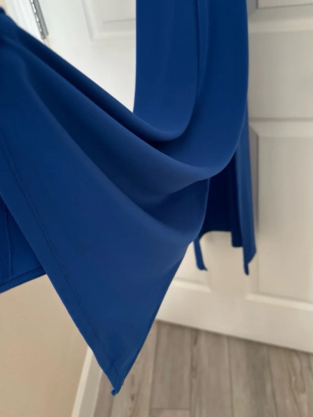 Michael Kors Royal Blue Halter Maxi Dress with Side Slit